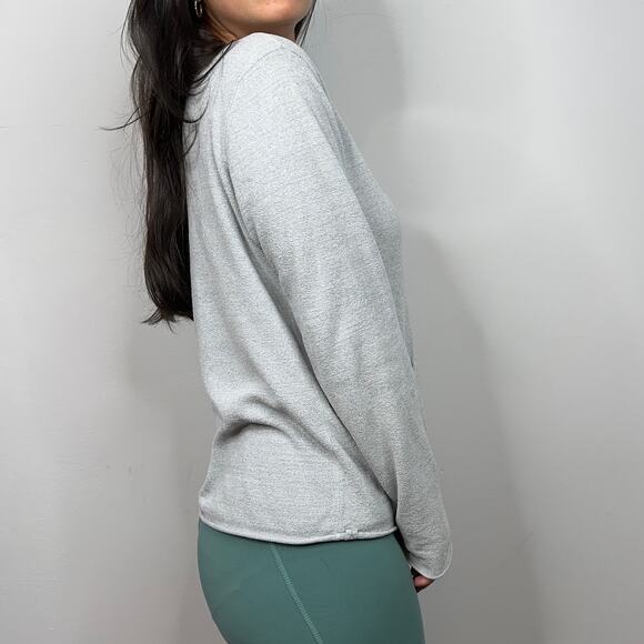 Barefoot Dreams Gray & White Trim Button Front Cardigan - Picture 3 of 9